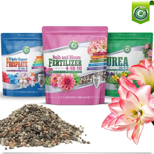 Vista 2 de 4-10-10 - Fertilizante para bulbos y flores, fabricado en Estados Unidos, 2% de hierro + micronutrientes, alimento para plantas para jardines
