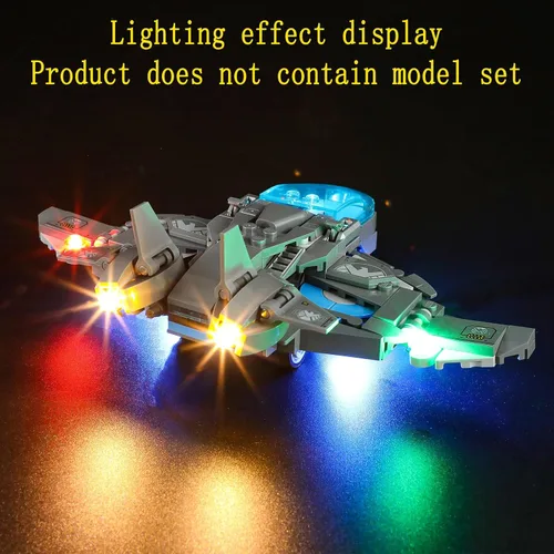Vista 8 de GEAMENT Kit de luces LED compatible con Lego Avengers Tower 76269 (juego de modelos no incluidos)