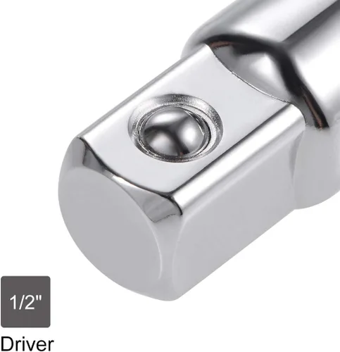 Vista 3 de uxcell Adaptador de enchufe de 3/8 pulgadas (F) x 1/2 pulgada (M) para llaves de trinquete, hembra a macho, Cr-V