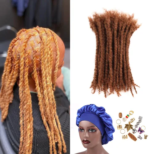 Vista 16 de Extensiones de cabello humano texturizado con extremos rizados, extensiones de cabello humano completamente hechas a mano para mujeres/hombres, se