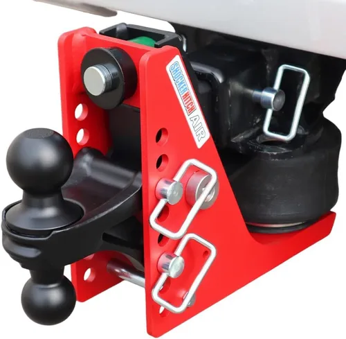 Vista 7 de Shocker - Kit de remolque para receptor de aire, para montaje en granja, se adapta a enganche de 2-1/2 pulgadas, tiene combo negro de bolas de 2
