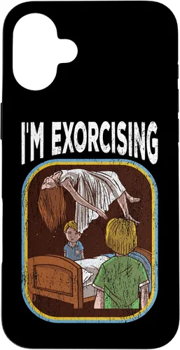 Vista 23 de Funda de nostalgia vintage de película de terror para iPhone 16