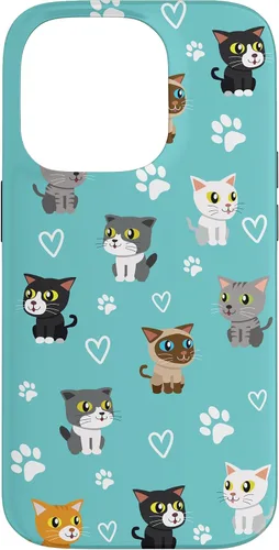 Vista 17 de Funda para iPhone 16 Cat Meow Kitten Kawaii Design Cat Mom