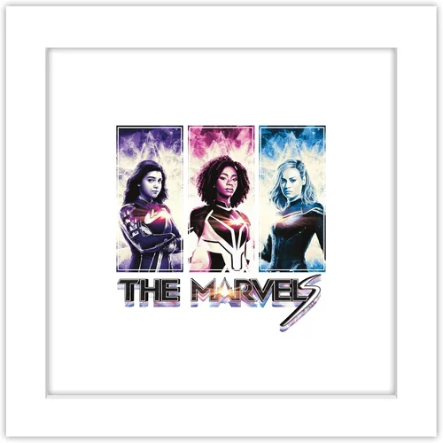 Vista 10 de Trends International Gallery Pops Marvel The Marvels - Póster gráfico de pared de The Marvels, 12.00 x 12.00 pulgadas, versión de marco negro