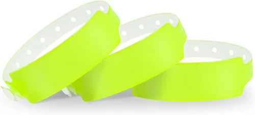 Vista 13 de Fivepeans - Paquete de 500 pulseras de plástico negro para eventos, pulseras de vinilo para fiestas Vinyl Plastic Wristbands for Concerts, Parties