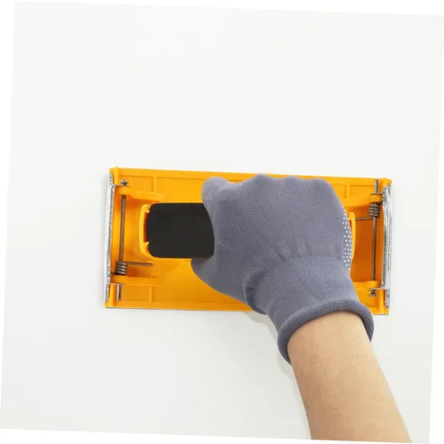 Vista 5 de Uonlytech Soporte para papel de lija con asa, herramienta ligera para lijar a mano contorneada para proyectos de paneles de yeso y placas de yeso