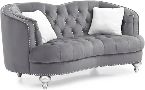 Vista 27 de Glory Furniture Sofá de dos plazas Pompano Velvet en negro