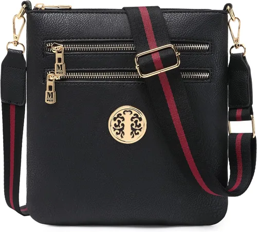Vista 54 de Montana West Bolsos cruzados para mujer con múltiples bolsillos y correa ajustable