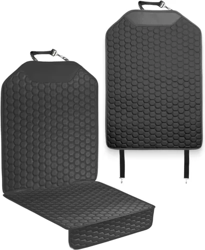 Vista 12 de Owleys Protector de Asiento de Coche de Cuero Premium para Asiento de Coche Infantil, Cubierta de Asiento de Coche contra Rasguños y Suciedad Negro