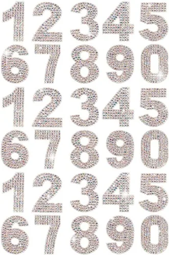 Vista 11 de PRATIQUE Calcomanías de letras del alfabeto con diamantes de imitación con purpurina, 26 letras autoadhesivas para arte y manualidades (rojo)
