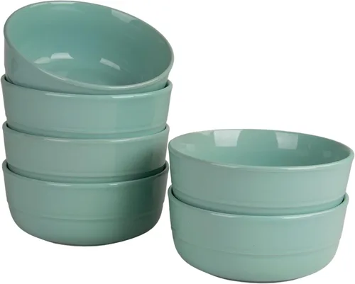 Vista 16 de Double Line - Taza de 3.75 pulgadas/12 onzas, juego de 6, azul cobalto