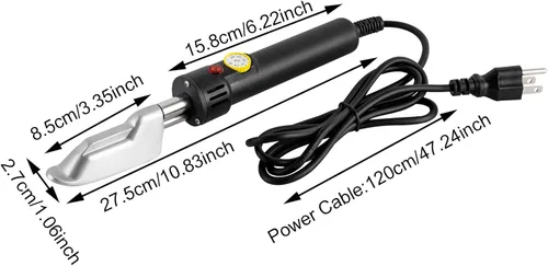 Vista 7 de LYNICESHOP Mini planchas, 110v 122.0-662.0 °F con cable eléctrico Mini hierro de cuero Mini hierro Mini manualidades de hierro práctico kit
