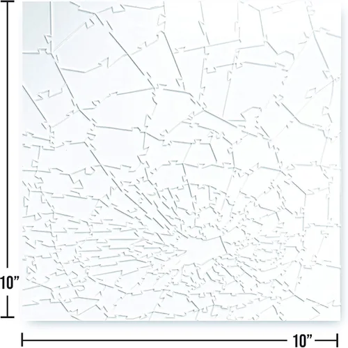 Vista 3 de Generic Rompecabezas de vidrio roto - Rompecabezas de acrílico transparente - Estilo moderno único - 161 piezas, 10 x 10 pulgadas - Nivel de experto