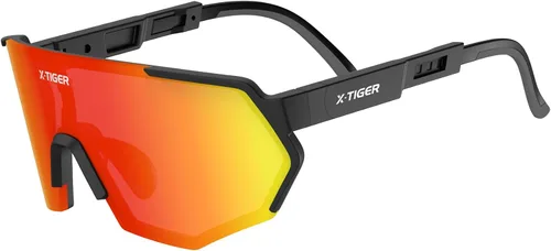 Vista 9 de X-TIGER Gafas de sol polarizadas de béisbol para jóvenes, UV400, para niños, niñas de 8 a 12 años, para sóftbol, ciclismo, deportes