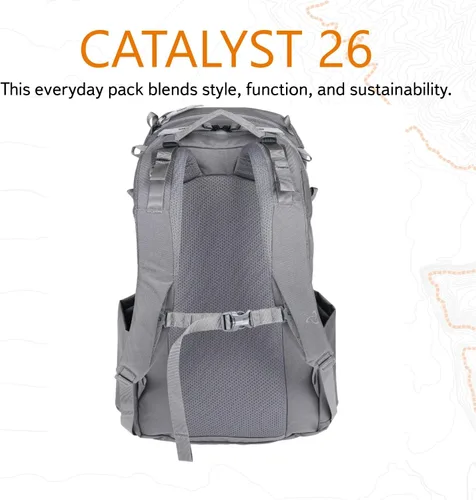 Vista 5 de Mystery Ranch Catalyst - Mochila de viaje de 26 litros con bolsillo tecnológico para transporte diario y aventuras, Catalizador - Sombra