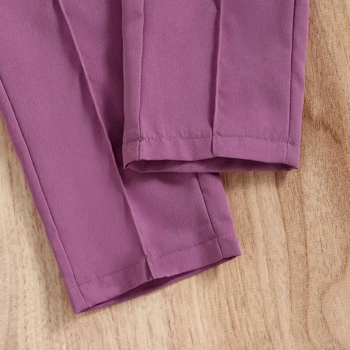Vista 4 de TBUIALL Conjunto de ropa de bebé niña para niños pequeños, ropa de otoño de manga larga sólida para niñas bebé aquí