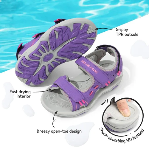 Vista 3 de DREAM PAIRS Sandalias deportivas de verano para niños y niñas (niños pequeñosniñosgrandes)