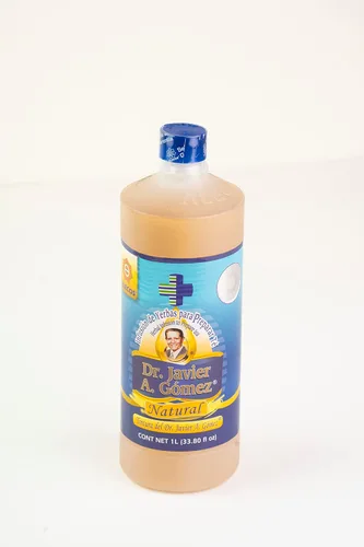 Vista 4 de Alecos Tintura Infusión de Yerbas del Dr. Javier A. Gómez Frasco natural 1 Lt (33.80 fl oz)