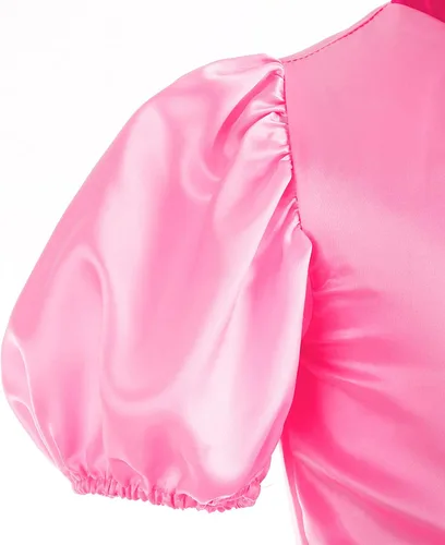 Vista 5 de TYHTYM Deluxe Princess Costumes Little Girls Dress Kids Fancy Gown Cosplay Halloween Party 2-11T