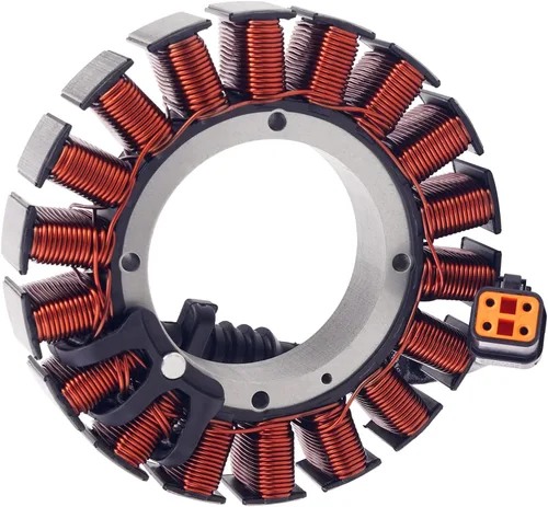 Vista 2 de AHL Bobina de estator 30017-07 compatible con Harley Davidson Dyna, Softail, FLSTF, FLSTC, FXST Modelos 2007