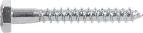Vista 2 de Hillman 50 tornillos de retraso de cabeza hexagonal (3/8 pulgadas x 2-1/2 pulgadas) Tornillos de retraso de madera de accionamiento hexagonal