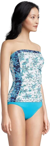 Vista 5 de Lands' End Traje de baño largo resistente al cloro para mujer, con correas ajustables extraíbles