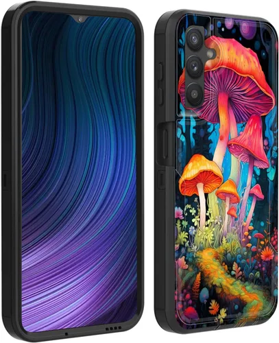 Vista 8 de Funda para Galaxy S23 5G, híbrida de doble capa (tapa a prueba de polvo integrada) (soporte magnético para automóvil) a prueba de golpes, protección