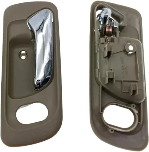 Vista 5 de Chrome & Beige Interior Door Handle - Direct Replacement for 1998-2002 Model Years(Left Front)