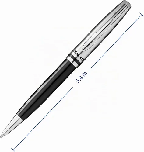 Vista 2 de Pelikan Jazz Classic K35 Ballpoint Pen Black Metal Refillable