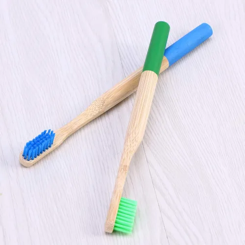 Vista 8 de EXCEART Cepillo de dientes de bambú, 3 piezas, cepillo de dientes suave de cuidado bucal, mango redondo, cepillo de dientes biodegradable