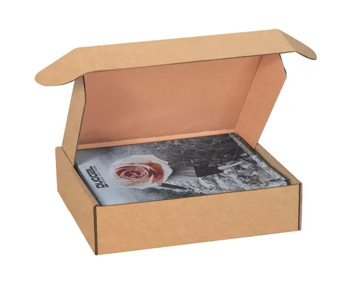 Vista 5 de BOX USA BMFL962K 9" de largo x 6 1/4" de ancho x 2" de alto, Kraft (paquete de 50)