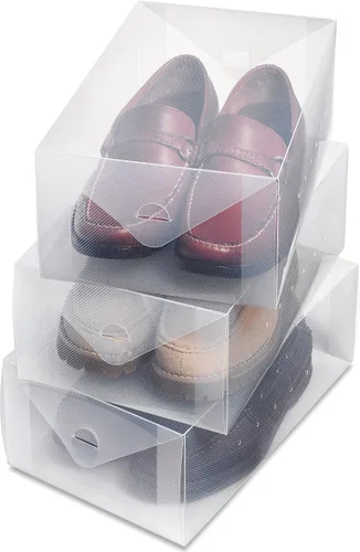 Vista 9 de Whitmor Clear Vue - Caja de zapatos para mujer, juego de 4, color blanco, 4