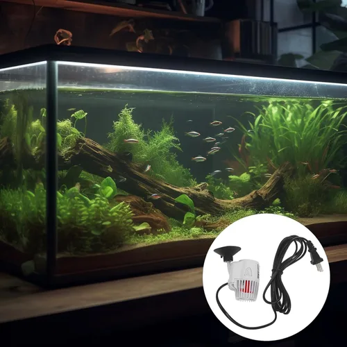 Vista 4 de Happyyami Wave Pump for Aquariums Electric Circulation Fish Tank Accessory US Plug Quiet Energy Efficient Aquarium Wave Maker Suitable for