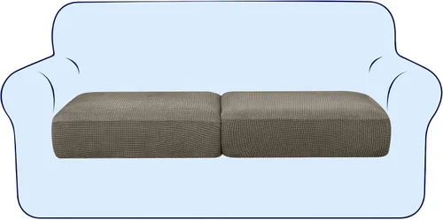 Vista 88 de subrtex Funda de Cojín Elástica Suave para Asiento de Sofá Funda Deslizable de Spandex para Silla y Sofá Adecuada para 1-2-3 Plazas Reemplazo