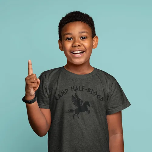 Vista 5 de shop4ever Camiseta Camp Half Blood para jóvenes de Semigod para niños