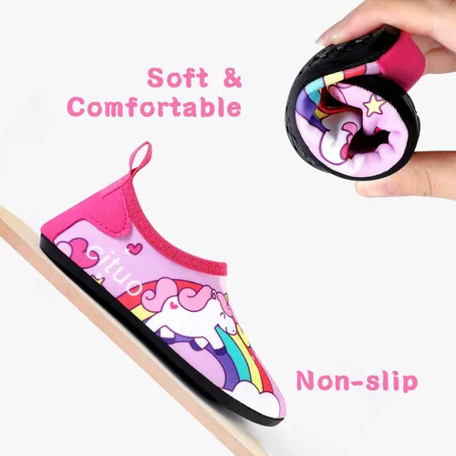 Vista 2 de Zapatos de agua para niños al aire libre, secado rápido, calcetines acuáticos para deportes, playa, natación, surf, ligeros, para niños pequeños