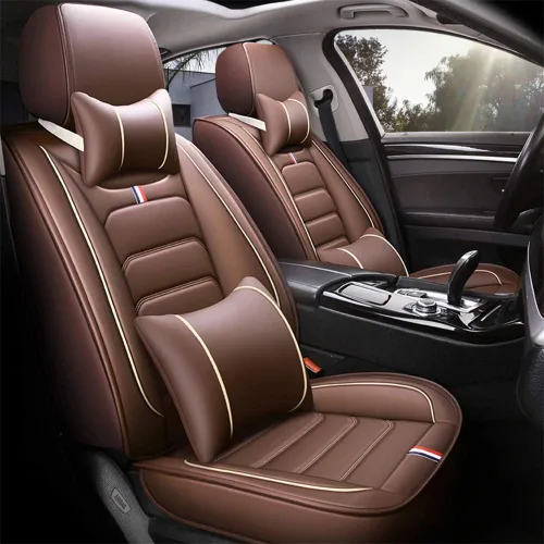 Vista 11 de otoez Juego completo de 5 fundas de asiento de automóvil, sedán, SUV, camión, furgonetas, protector de cojín para asiento delantero y trasero, apto