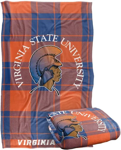 Vista 240 de LOGOVISION St John's University Campus Plaid Spirit Silky Touch Manta súper suave 36 x 58 pulgadas