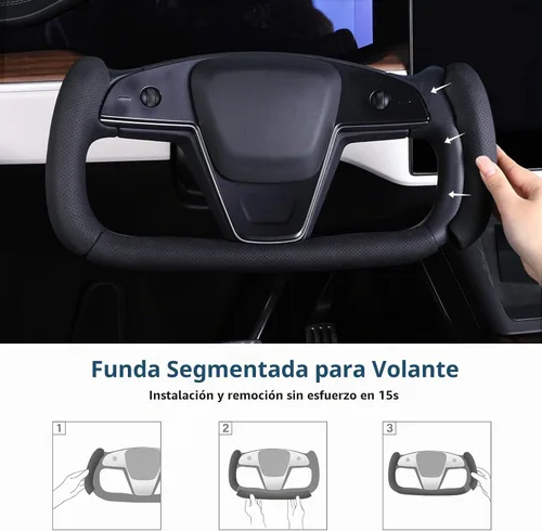 Vista 6 de Funda de volante para Tesla Yoke Model X Model S (2021-2026)