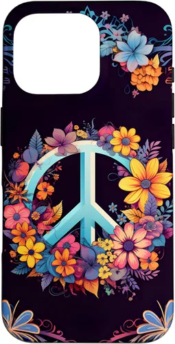 Vista 20 de Boho Floral Peace Sign Case for iPhone 17