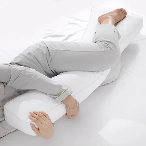 Vista 4 de HOMBYS Almohada de rodilla para dormir de lado con almohada de abrazo, dolor de cadera, almohadas de piernas para dormir, almohada corporal