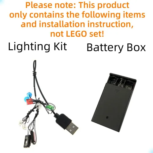 Vista 3 de GEAMENT Kit de luz LED compatible con Lego Rescue Hovercraft - Juego de iluminación para modelo de construcción Technic 42120