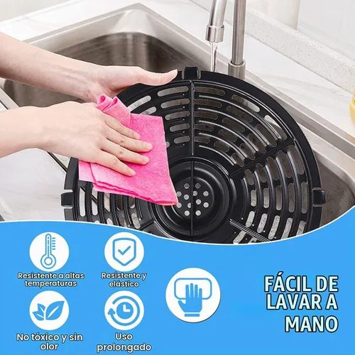 Vista 6 de Bandeja de repuesto para freidora de aire, bandeja de repuesto para freidora de aire de 8.7 pulgadas, 5 cuartos de galón, accesorios de repuestos