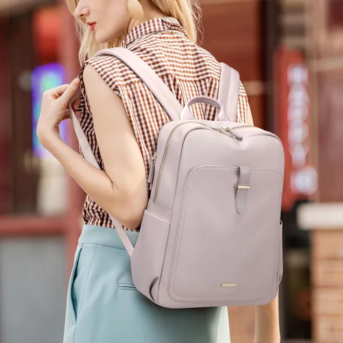 Vista 8 de GOLF SUPAGS - Mochila para portátil para mujer, casual, bolsa de día, para el trabajo, de viaje, mochila para portátil, para portátiles de 14/16