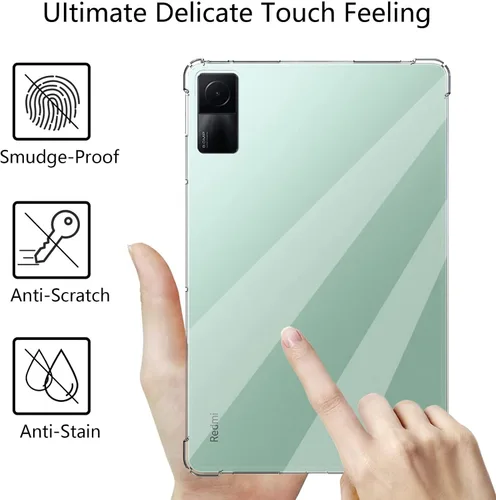 Vista 4 de Funda para Xiaomi Redmi Pad de 10.61 pulgadas lanzada en 2022, funda flexible resistente a los impactos, carcasa protectora de TPU transparente