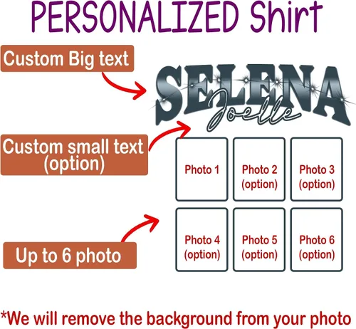 Vista 23 de Sudaderas con capucha personalizadas diseñan el tuyo propio, retrato de camisa de la foto, regalos personalizados para el día de San Valentín