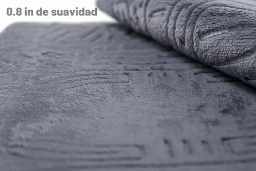 Vista 4 de Alfombra de oración con soporte para la espalda, silla de piso de Gris