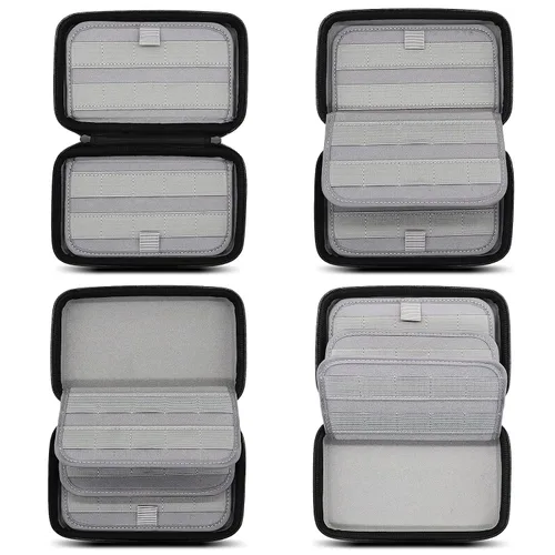 Vista 2 de sisma 80 Switch Game Case Compatible with Nintendo Switch Games or PS Vita Games or SD Cards, Physical Game Cartridge Holders Hard Shell Travel