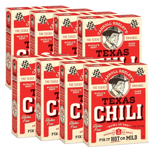 Vista 14 de Carroll Shelby's Original Texas Brand White Chicken Chili Kit 3oz Box (Pack of 1)