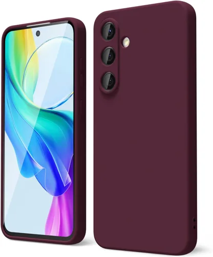 Vista 415 de oakxco Funda para teléfono Samsung Galaxy S8 de silicona líquida, delgada y fina de gel de goma suave TPU cubierta protectora simple llana